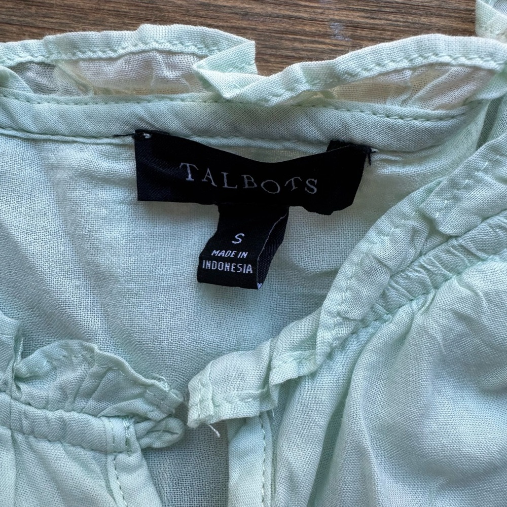 TALBOTS Zebra Print Blouse S - Picture 3 of 6
